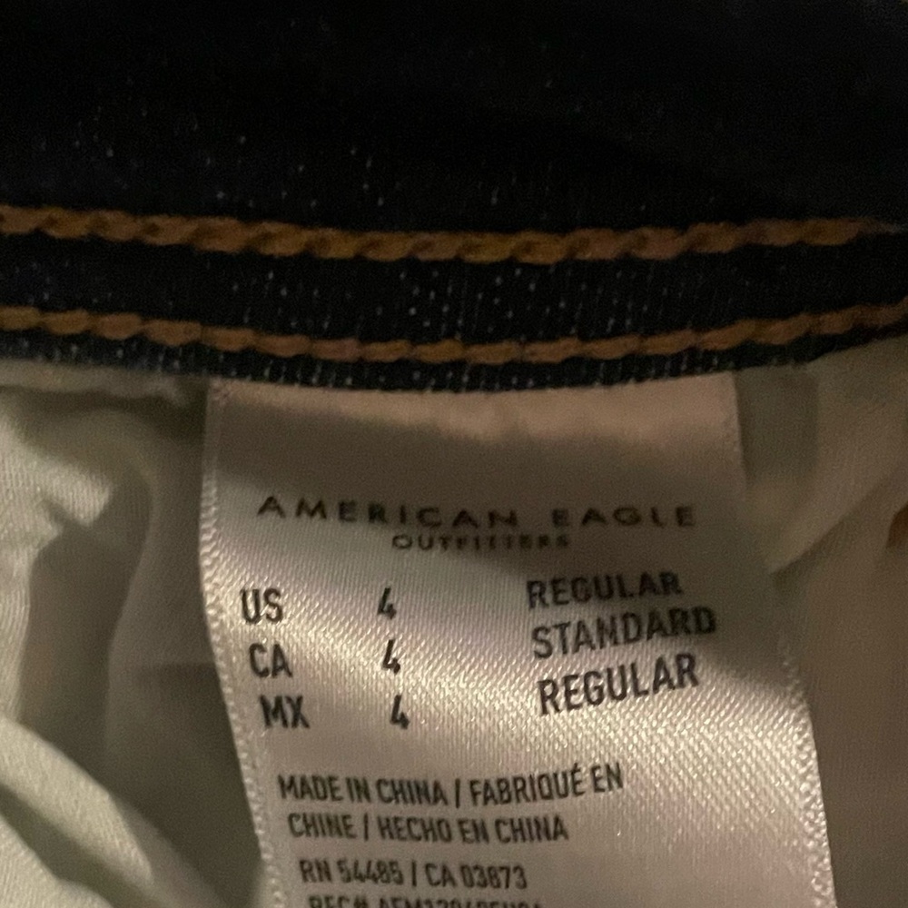 American Eagle Kick Boot Flair Jeans Size 4 - Picture 6 of 9